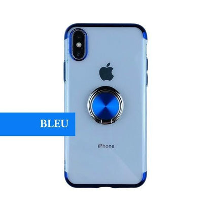 Coque transparente à fixation magnétique et bordures aspect platine pour iPhone 11 Pro - Coque Wiqeo Apple, Coque, Elle, Fine, iPhone 11 Pro, Lui, Slim, Tendance, Ultra Slim Wiqeo, Déstockeur de Coques Pour iPhone