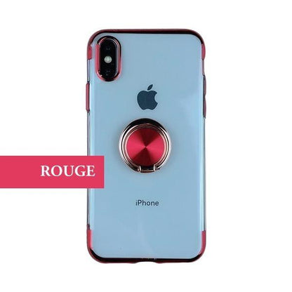 Coque transparente à fixation magnétique et bordures aspect platine pour iPhone 11 Pro Max - Coque Wiqeo Apple, Coque, Elle, Fine, iPhone 11 Pro Max, Lui, Slim, Tendance, Ultra Slim Wiqeo, Déstockeur de Coques Pour iPhone