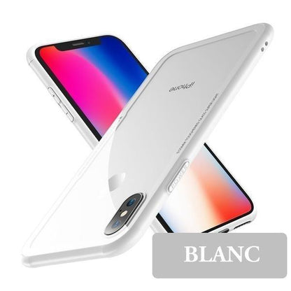 Coque ultra résistante en verre trempé et bordures en silicone pour iPhone 11 Pro - Coque Wiqeo Apple, Coque, Elle, Fine, iPhone 11 Pro, Lui, Slim, Tendance, Ultra Slim Wiqeo, Déstockeur de Coques Pour iPhone