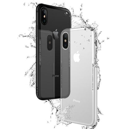 Coque ultra résistante en verre trempé et bordures en silicone pour iPhone 11 Pro Max - Coque Wiqeo Apple, Coque, Elle, Fine, iPhone 11 Pro Max, Lui, Slim, Tendance, Ultra Slim Wiqeo, Déstockeur de Coques Pour iPhone