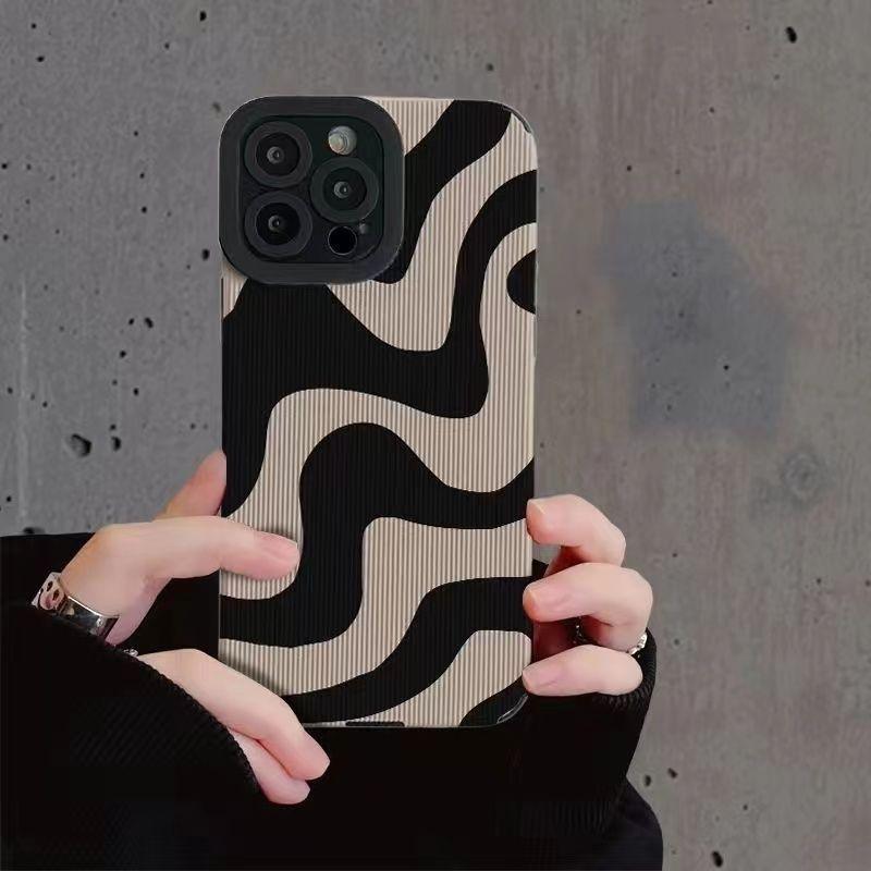 Coque à Rayures Zébrées pour iPhone 15 - Coque Wiqeo 10€-15€, Coque, iPhone 15, Silicone Wiqeo, Déstockeur de Coques Pour iPhone