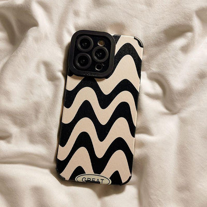 Coque à Rayures Zébrées pour iPhone 15 - Coque Wiqeo 10€-15€, Coque, iPhone 15, Silicone Wiqeo, Déstockeur de Coques Pour iPhone