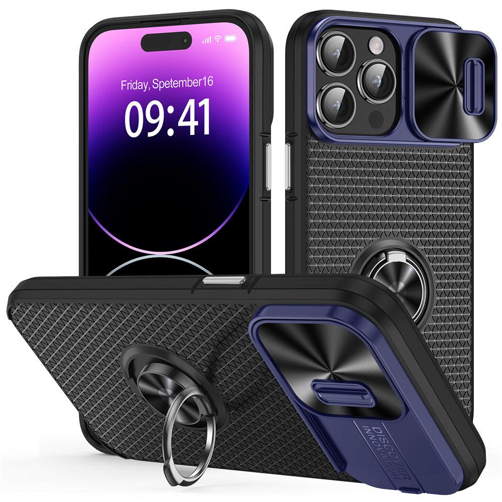 Coque Antichoc Coulissante Avec Anneau de Support 360° pour iPhone 13 Pro Max - Coque Wiqeo 15€-20€, Coque, iPhone 13 Pro Max, Support Wiqeo, Déstockeur de Coques Pour iPhone