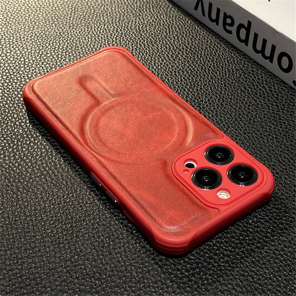 Coque Aspect Cuir Magsafe pour iPhone 13 Pro Max - Coque Wiqeo 15€-20€, Coque, Cuir, iPhone 13 Pro Max, Magsafe Wiqeo, Déstockeur de Coques Pour iPhone