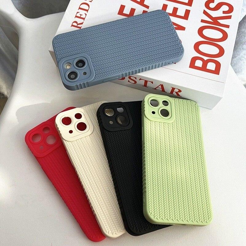 Coque Aspect Tissé Minimale pour iPhone 11 - Coque Wiqeo 10€-15€, Coque, iPhone 11 Wiqeo, Déstockeur de Coques Pour iPhone