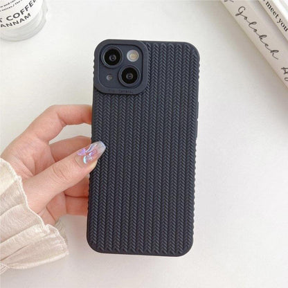 Coque Aspect Tissé Minimale pour iPhone 15 Plus - Coque Wiqeo 10€-15€, Coque, iPhone 15 Plus Wiqeo, Déstockeur de Coques Pour iPhone