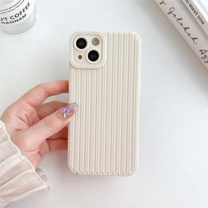 Coque Aspect Tissé Minimale pour iPhone 15 Plus - Coque Wiqeo 10€-15€, Coque, iPhone 15 Plus Wiqeo, Déstockeur de Coques Pour iPhone