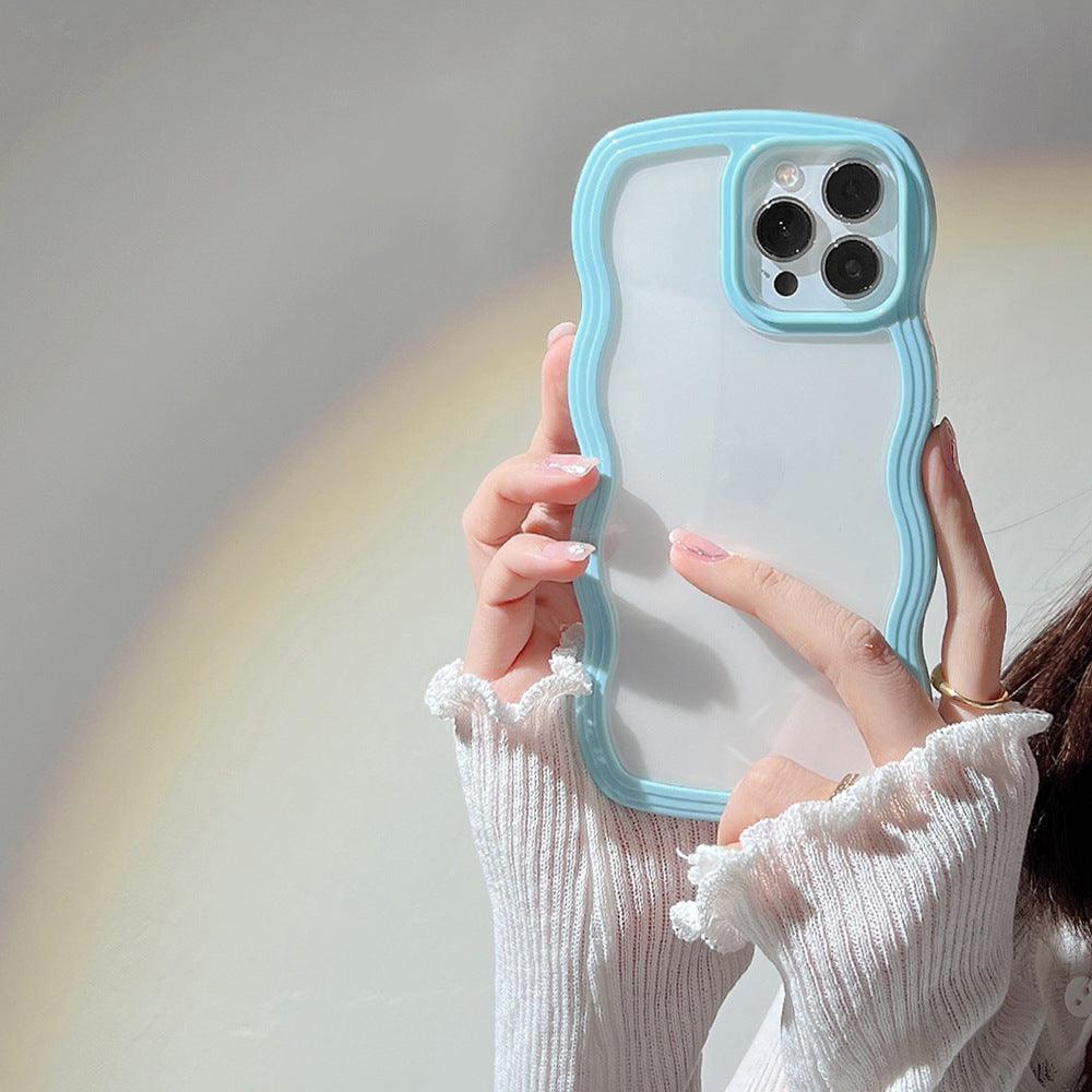 Coque Bordures Déformées pour iPhone 15 Plus - Coque Wiqeo 10€-15€, Coque, iPhone 15 Plus, Silicone, Transparente Wiqeo, Déstockeur de Coques Pour iPhone