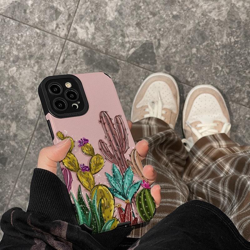 Coque Cactus en Silicone pour iPhone 14 Pro Max - Coque Wiqeo 10€-15€, Coque, iPhone 14 Pro Max, Silicone Wiqeo, Déstockeur de Coques Pour iPhone