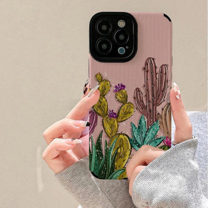 Coque Cactus en Silicone pour iPhone 14 Pro Max - Coque Wiqeo 10€-15€, Coque, iPhone 14 Pro Max, Silicone Wiqeo, Déstockeur de Coques Pour iPhone