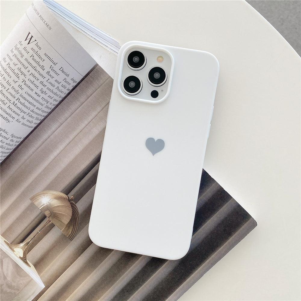 Coque Minimaliste Avec Cœur pour iPhone 13 Mini, Wiqeo, Déstockeur de Coques  Pour iPhone
