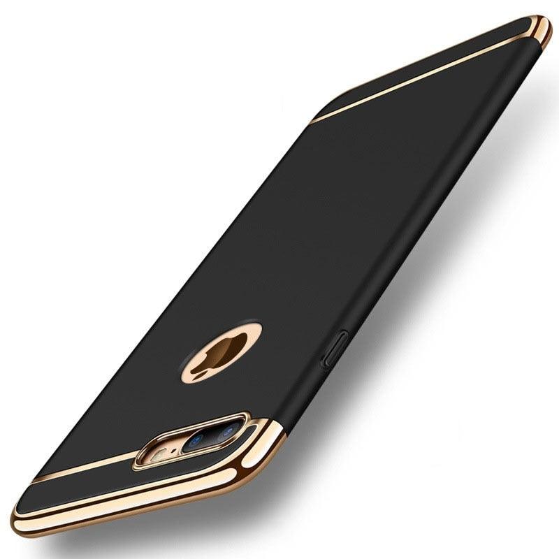Coque de luxe en silicone avec finition chrome pour iPhone 7 Plus - 