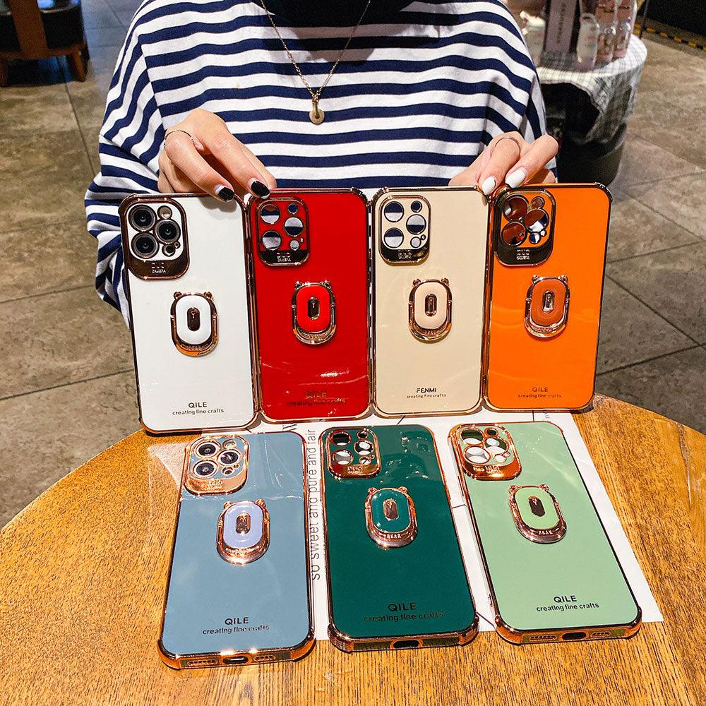 Coque de Luxe Galvanisée avec Anneau de Support pour iPhone 13 Pro Max - Coque Wiqeo 10€-15€, Coque, iPhone 13 Pro Max, Support Wiqeo, Déstockeur de Coques Pour iPhone