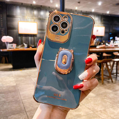 Coque de Luxe Galvanisée avec Anneau de Support pour iPhone 13 Pro Max - Coque Wiqeo 10€-15€, Coque, iPhone 13 Pro Max, Support Wiqeo, Déstockeur de Coques Pour iPhone