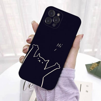 Coque Dessin de Chat pour iPhone 13 Pro Max - Coque Wiqeo 10€-15€, Coque, iPhone 13 Pro Max, Silicone Wiqeo, Déstockeur de Coques Pour iPhone