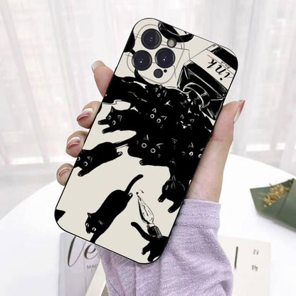 Coque Dessin de Chat pour iPhone 13 Pro Max - Coque Wiqeo 10€-15€, Coque, iPhone 13 Pro Max, Silicone Wiqeo, Déstockeur de Coques Pour iPhone