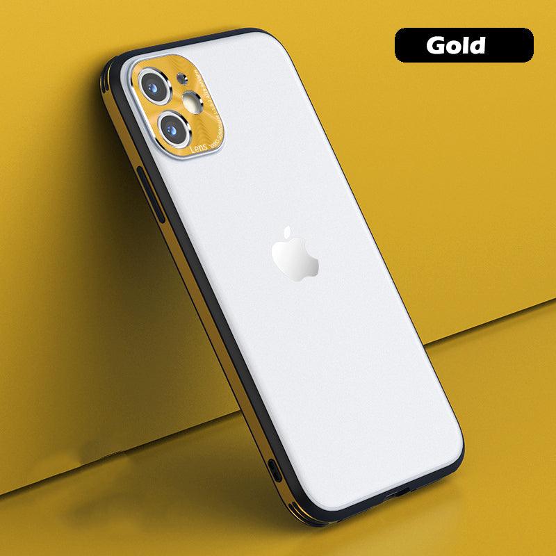 Coque Luxe Aluminum Metal Housse Etui M07 pour Apple iPhone 13 Pro Max  Argent
