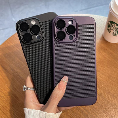 Coque en Silicone avec Grille Respirante pour iPhone 12 Pro Max - Coque Wiqeo 15€-20€, Coque, iPhone 12 Pro Max, Silicone Wiqeo, Déstockeur de Coques Pour iPhone