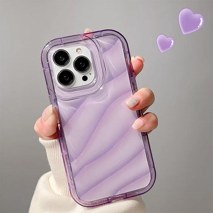 Coque en SIlicone avec Motif Ondulé pour iPhone 15 Plus - Coque Wiqeo 15€-20€, Coque, iPhone 15 Plus, Silicone, Transparente Wiqeo, Déstockeur de Coques Pour iPhone