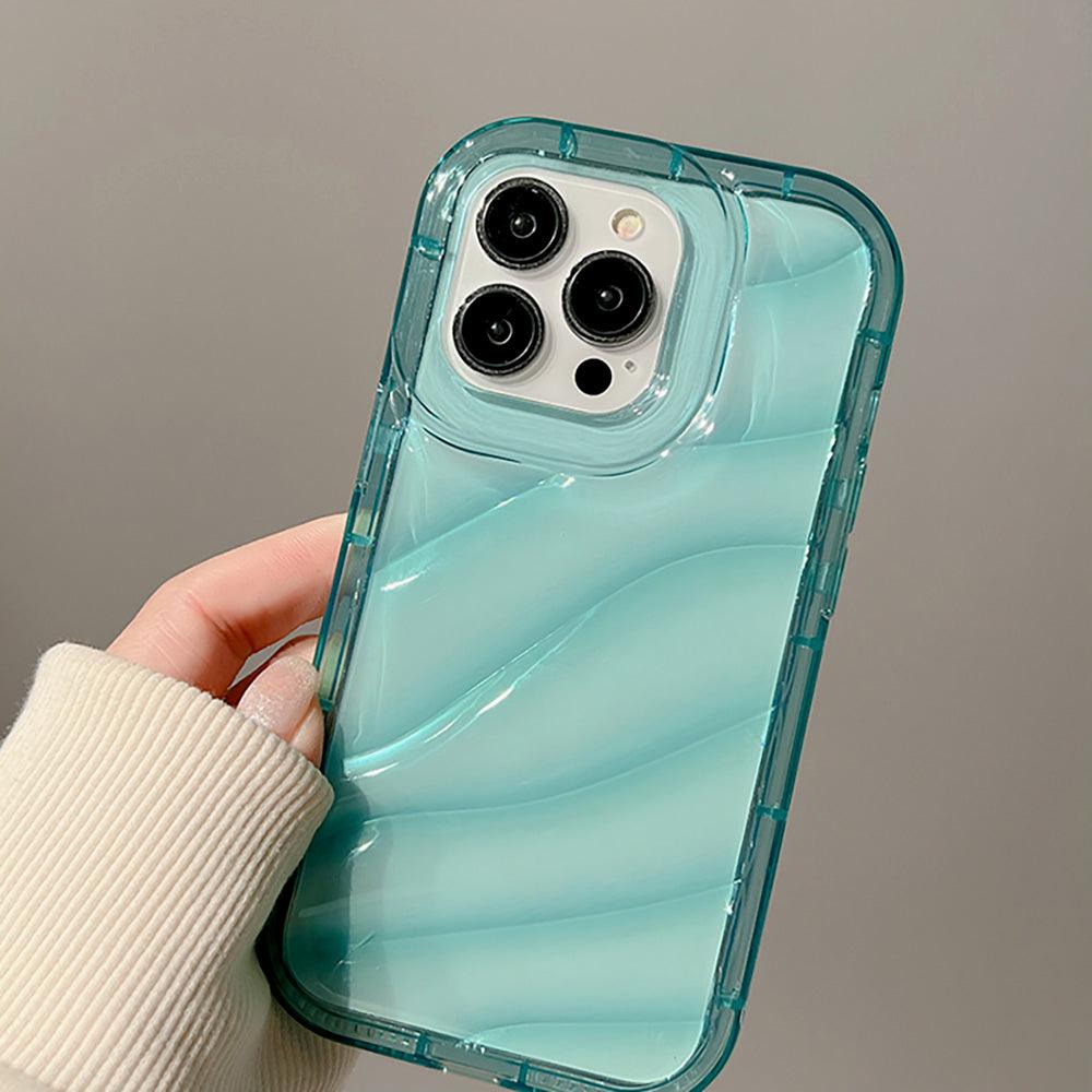 Coque en SIlicone avec Motif Ondulé pour iPhone 15 Plus - Coque Wiqeo 15€-20€, Coque, iPhone 15 Plus, Silicone, Transparente Wiqeo, Déstockeur de Coques Pour iPhone