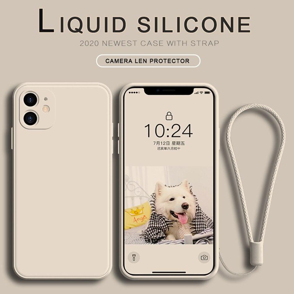 Coque iPhone 13 Silicone avec Support et Lanière - Ma Coque