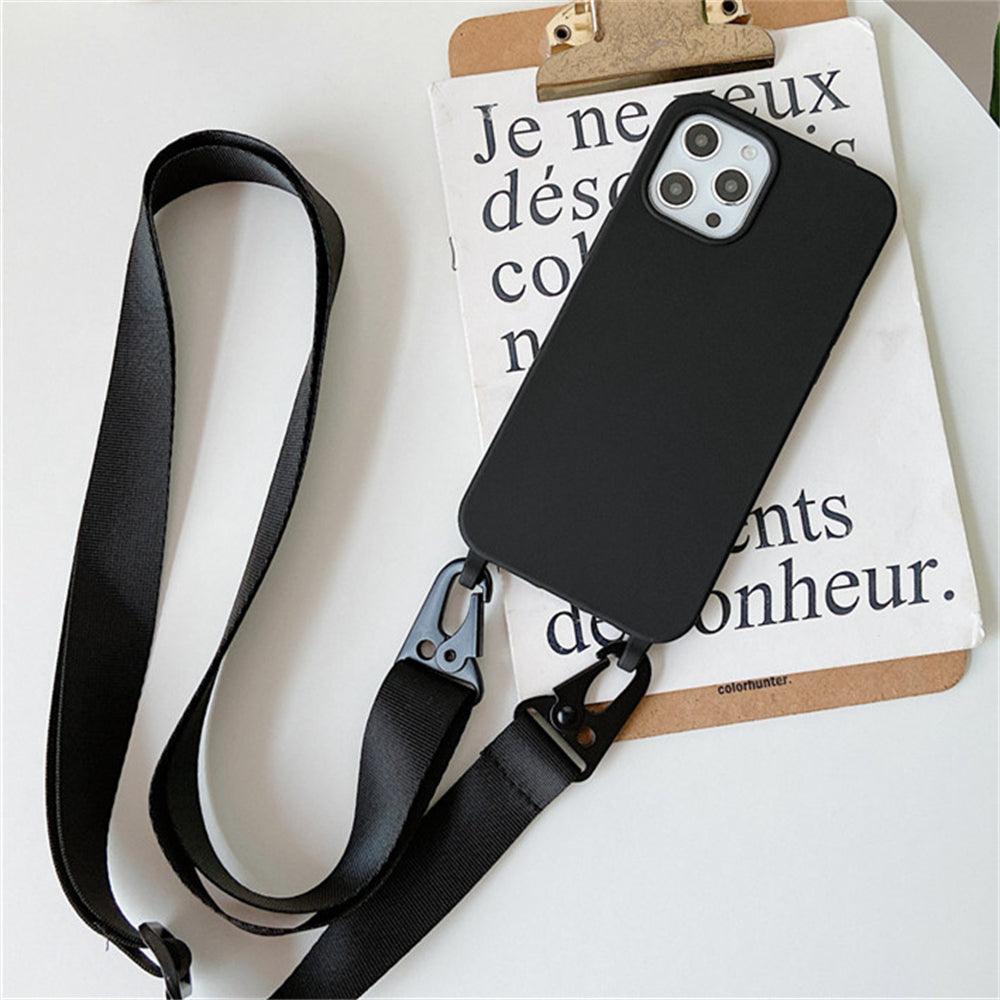 Coque en Silicone avec Sangle pour iPhone 15 Plus - Coque Wiqeo 15€-20€, Chaine, Coque, iPhone 15 Plus, Silicone Wiqeo, Déstockeur de Coques Pour iPhone