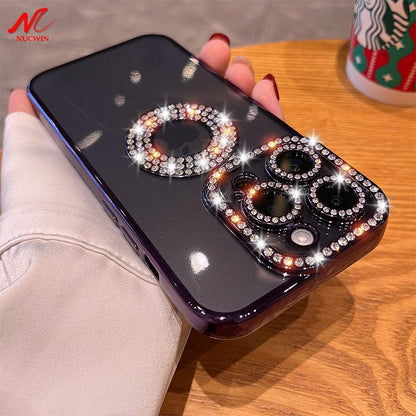 Coque en Silicone Avec Strass Brillants pour iPhone 15 Pro - Coque Wiqeo 15€-20€, Coque, iPhone 15 Pro, Scintillante, Silicone Wiqeo, Déstockeur de Coques Pour iPhone
