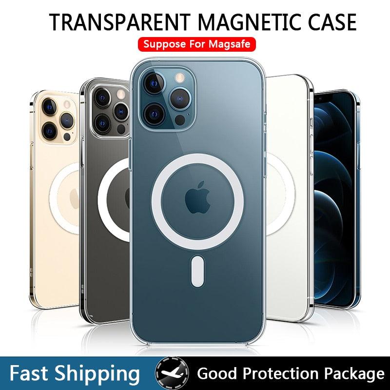 Coque en Silicone Transparent Magnétique pour iPhone 12 Pro - Coque Wiqeo 10€-15€, Coque, iPhone 12 Pro, Magnétique, Silicone, Transparente Wiqeo, Déstockeur de Coques Pour iPhone