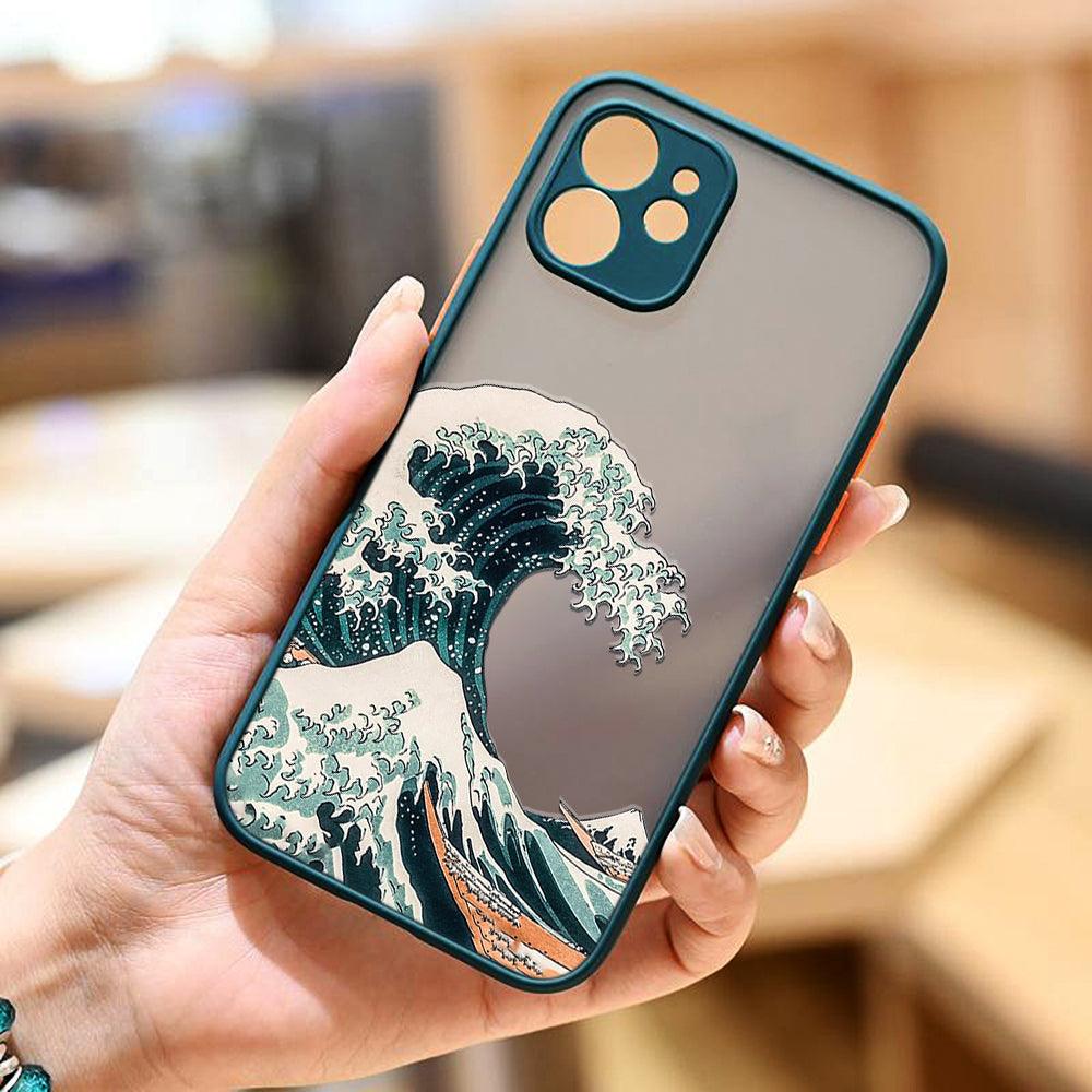 Coque Grandes Vagues pour iPhone 13 Pro Max - Coque Wiqeo 10€-15€, Coque, iPhone 13 Pro Max, Silicone, Transparente Wiqeo, Déstockeur de Coques Pour iPhone