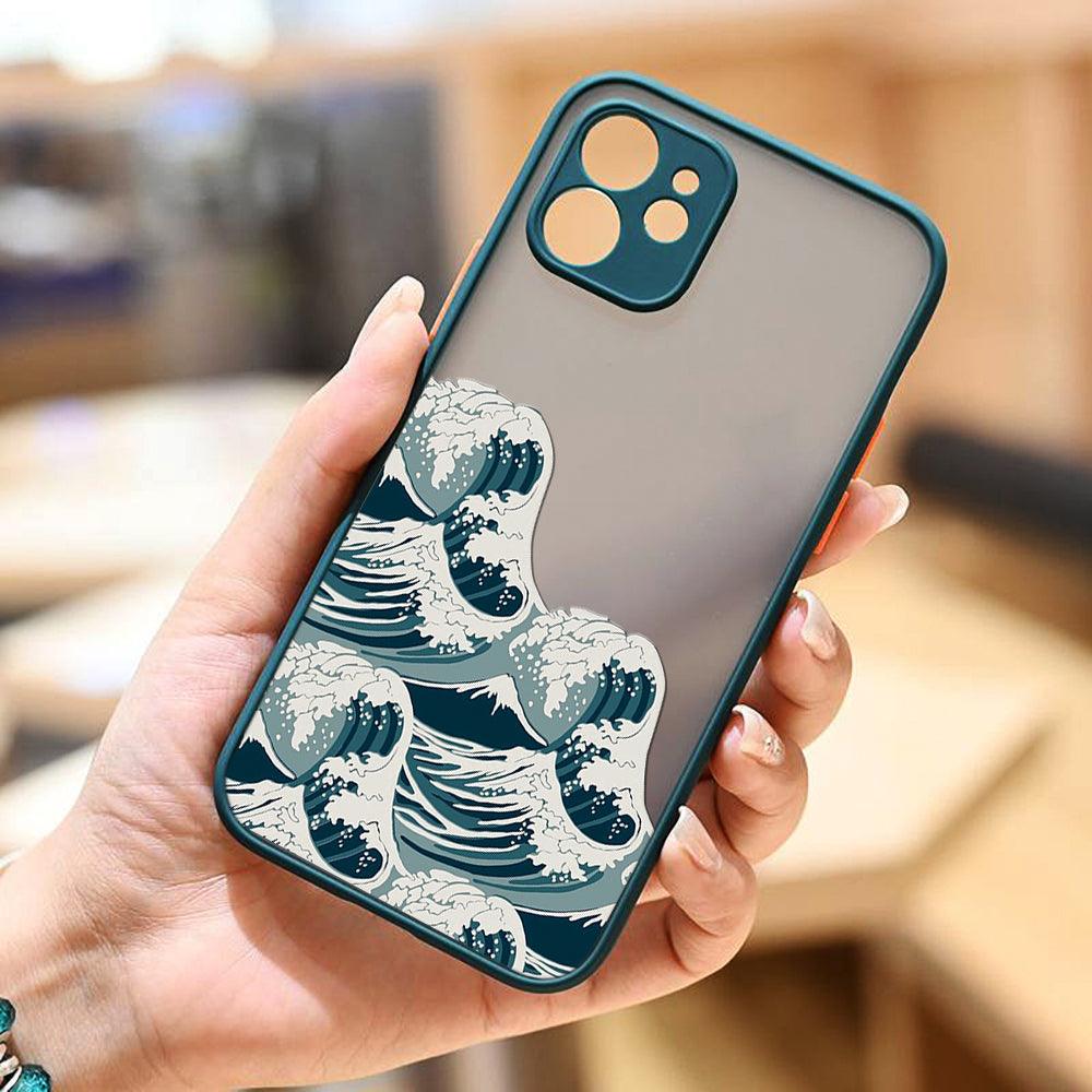 Coque Grandes Vagues pour iPhone 13 Pro Max - Coque Wiqeo 10€-15€, Coque, iPhone 13 Pro Max, Silicone, Transparente Wiqeo, Déstockeur de Coques Pour iPhone