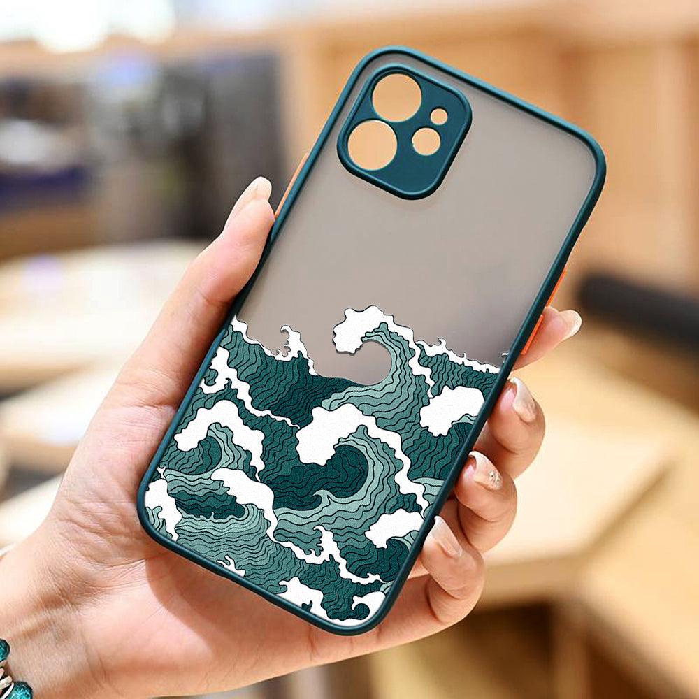 Coque Grandes Vagues pour iPhone 13 Pro Max - Coque Wiqeo 10€-15€, Coque, iPhone 13 Pro Max, Silicone, Transparente Wiqeo, Déstockeur de Coques Pour iPhone