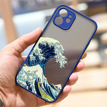 Coque Grandes Vagues pour iPhone 14 Pro Max - Coque Wiqeo 10€-15€, Coque, iPhone 14 Pro Max, Silicone, Transparente Wiqeo, Déstockeur de Coques Pour iPhone