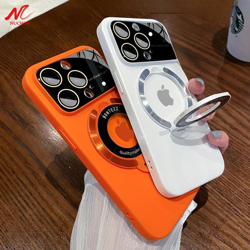 Coque Antichoc Luxe Cuir Pour IPhone 11 à 16 Pro Max - Compatible MagSafe - TPU Et Cuir Mouton