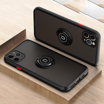 Coque Minimaliste Translucide avec Anneau Rabattable pour iPhone 14 Pro Max - Coque Wiqeo 10€-15€, Coque, iPhone 14 Pro Max, Silicone, Support Wiqeo, Déstockeur de Coques Pour iPhone