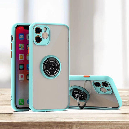 Coque Minimaliste Translucide avec Anneau Rabattable pour iPhone 14 Pro Max - Coque Wiqeo 10€-15€, Coque, iPhone 14 Pro Max, Silicone, Support Wiqeo, Déstockeur de Coques Pour iPhone