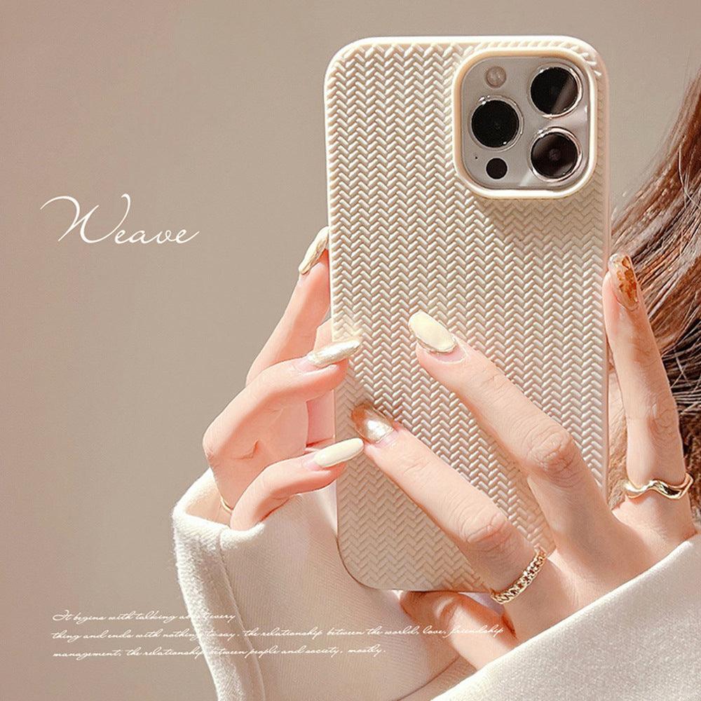 Coque Motif Tissé en Silicone pour iPhone 14 Pro Max - Coque Wiqeo 10€-15€, Coque, iPhone 14 Pro Max, Silicone Wiqeo, Déstockeur de Coques Pour iPhone