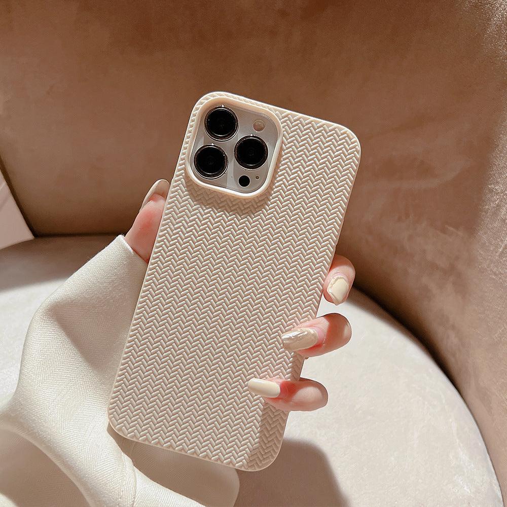 Coque Motif Tissé en Silicone pour iPhone 14 Pro Max - Coque Wiqeo 10€-15€, Coque, iPhone 14 Pro Max, Silicone Wiqeo, Déstockeur de Coques Pour iPhone