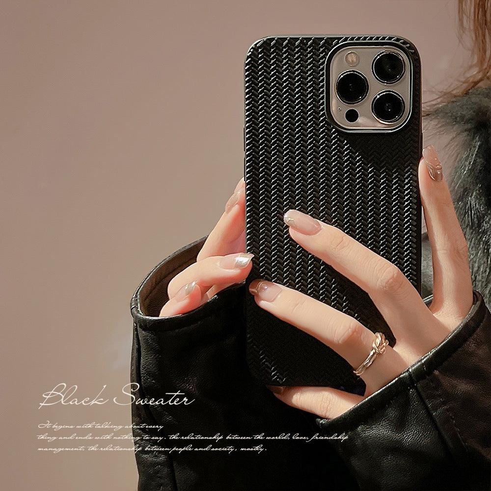 Coque Motif Tissé en Silicone pour iPhone 14 Pro Max - Coque Wiqeo 10€-15€, Coque, iPhone 14 Pro Max, Silicone Wiqeo, Déstockeur de Coques Pour iPhone