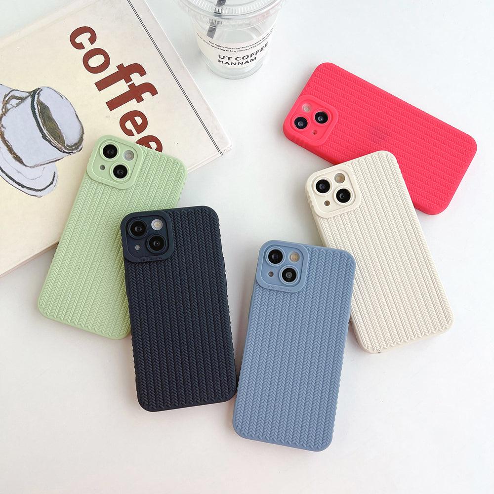 Coque Motif Tissé en Silicone pour iPhone 14 Pro Max - Coque Wiqeo 10€-15€, Coque, iPhone 14 Pro Max, Silicone Wiqeo, Déstockeur de Coques Pour iPhone
