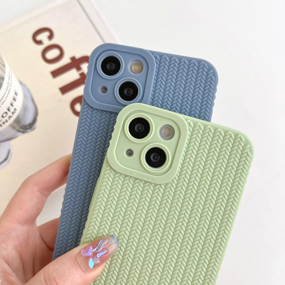 Coque Motif Tissé en Silicone pour iPhone 14 Pro Max - Coque Wiqeo 10€-15€, Coque, iPhone 14 Pro Max, Silicone Wiqeo, Déstockeur de Coques Pour iPhone