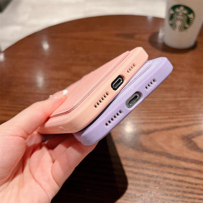 Coque Porte-carte Minimaliste en Silicone pour iPhone 14 Pro Max - Coque Wiqeo 10€-15€, Coque, iPhone 14 Pro Max, Portefeuille, Silicone Wiqeo, Déstockeur de Coques Pour iPhone
