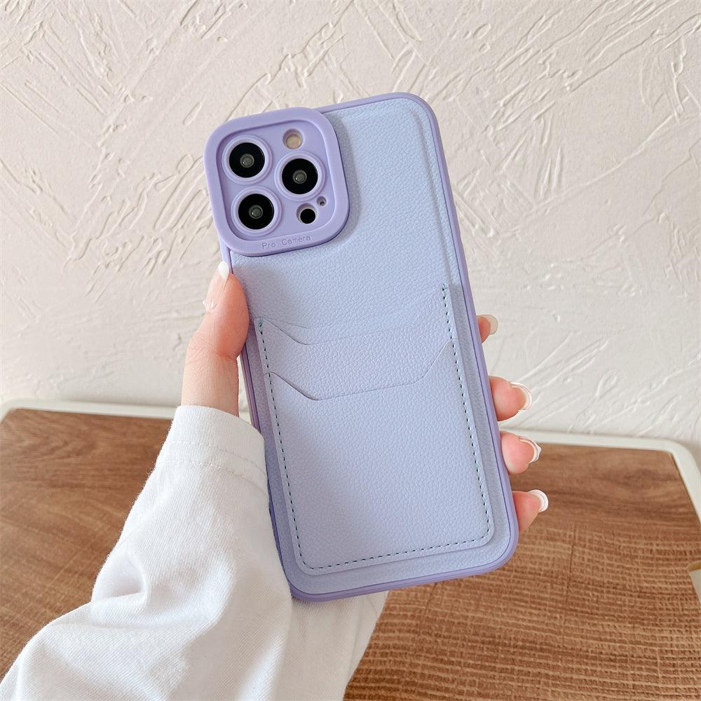 Coque Porte-carte Minimaliste en Silicone pour iPhone 14 Pro Max - Coque Wiqeo 10€-15€, Coque, iPhone 14 Pro Max, Portefeuille, Silicone Wiqeo, Déstockeur de Coques Pour iPhone