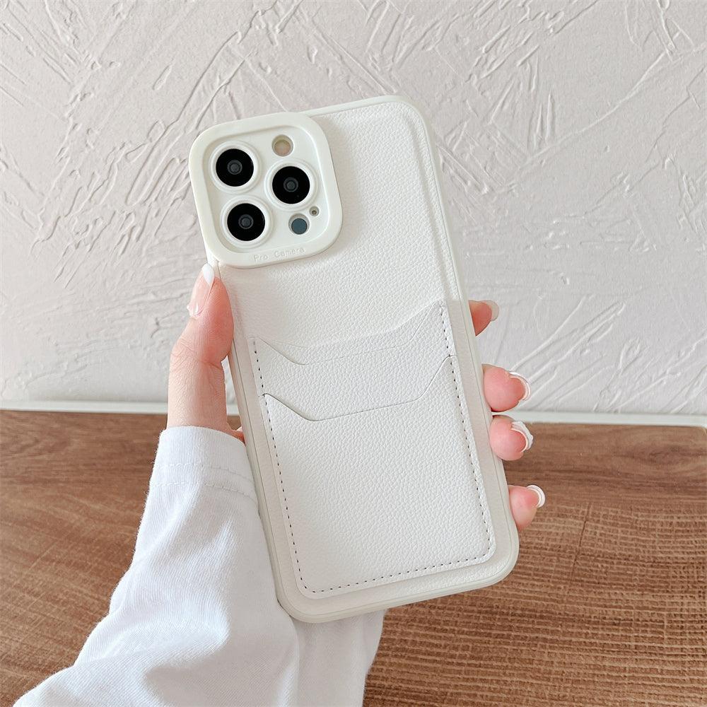 Coque Porte-carte Minimaliste en Silicone pour iPhone 14 Pro Max - Coque Wiqeo 10€-15€, Coque, iPhone 14 Pro Max, Portefeuille, Silicone Wiqeo, Déstockeur de Coques Pour iPhone