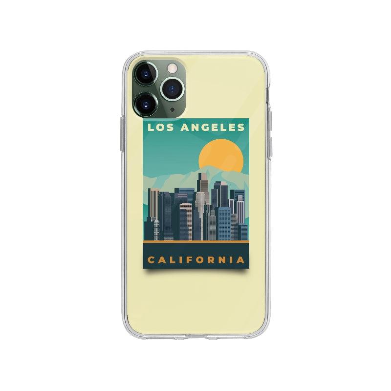 Coque Affiche Los Angeles pour iPhone 11 Pro Max - Coque Wiqeo 10€-15€, Bastien M, Illustration, iPhone 11 Pro Max, Voyage Wiqeo, Déstockeur de Coques Pour iPhone