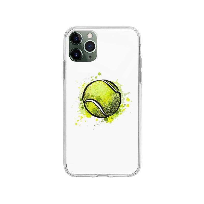 Coque Balle De Tennis En Aquarelle pour iPhone 11 Pro Max - Coque Wiqeo 10€-15€, Agathe V, Illustration, iPhone 11 Pro Max Wiqeo, Déstockeur de Coques Pour iPhone