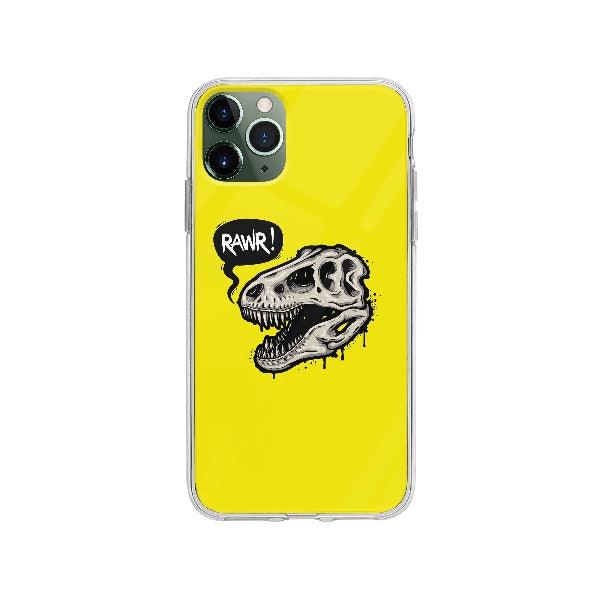 Coque Crâne De Dinosaure pour iPhone 11 Pro Max - Transparent