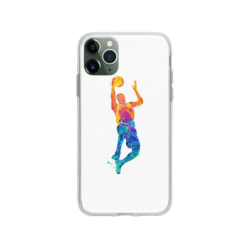 Coque Joueur De Basketball Abstrait pour iPhone 11 Pro Max - Coque Wiqeo 10€-15€, Abstrait, Chantal W, Illustration, iPhone 11 Pro Max Wiqeo, Déstockeur de Coques Pour iPhone