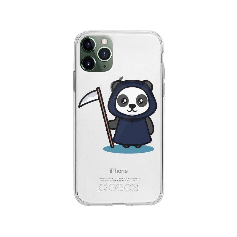 Coque Panda Déguisé En Faucheur pour iPhone 11 Pro Max - Coque Wiqeo 10€-15€, Axel L, Déguisé, Faucheur, Halloween, iPhone 11 Pro Max, Panda Wiqeo, Déstockeur de Coques Pour iPhone
