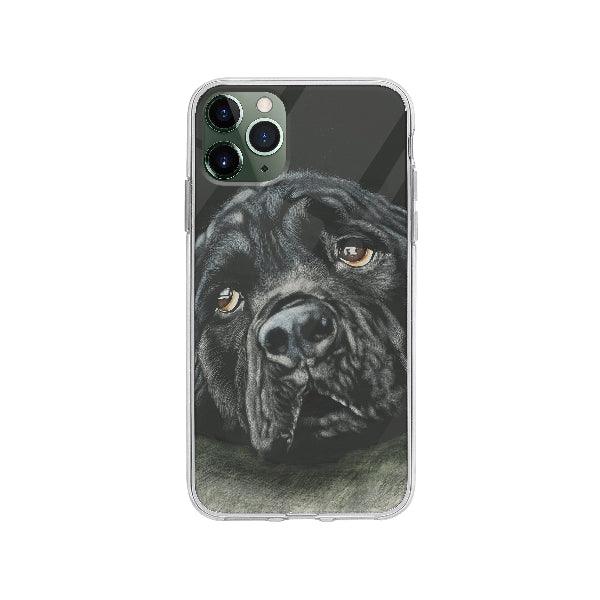 Coque Rottweiler Noir Triste pour iPhone 11 Pro Max - Coque Wiqeo 10€-15€, Animaux, Brice N, Chien, iPhone 11 Pro Max, Noir, Rottweiler Wiqeo, Déstockeur de Coques Pour iPhone