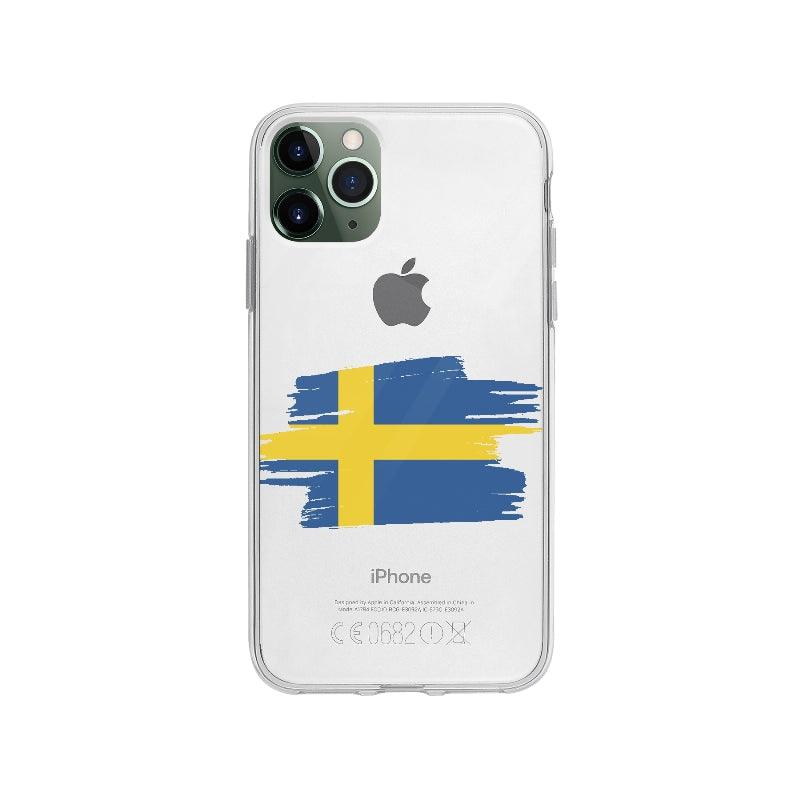 Coque Suède pour iPhone 11 Pro Max - Coque Wiqeo 10€-15€, Camille H, Drapeau, iPhone 11 Pro Max, Pays, Suède Wiqeo, Déstockeur de Coques Pour iPhone